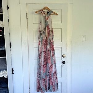 INC International Concepts Multicolor Patterned Maxi Dress large